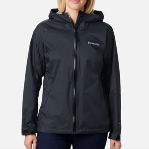 Columbia EvaPOURation Black Rain Jacket